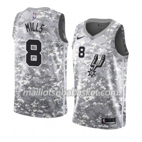 Maillot Homme San Antonio Spurs Patty Mills 8 2018-19 Nike Gris Swingman